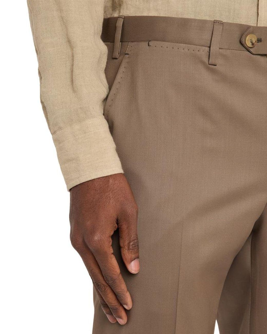 Kiton Brown Apos;S Solid Wool Single-Breasted Sport Coat for men