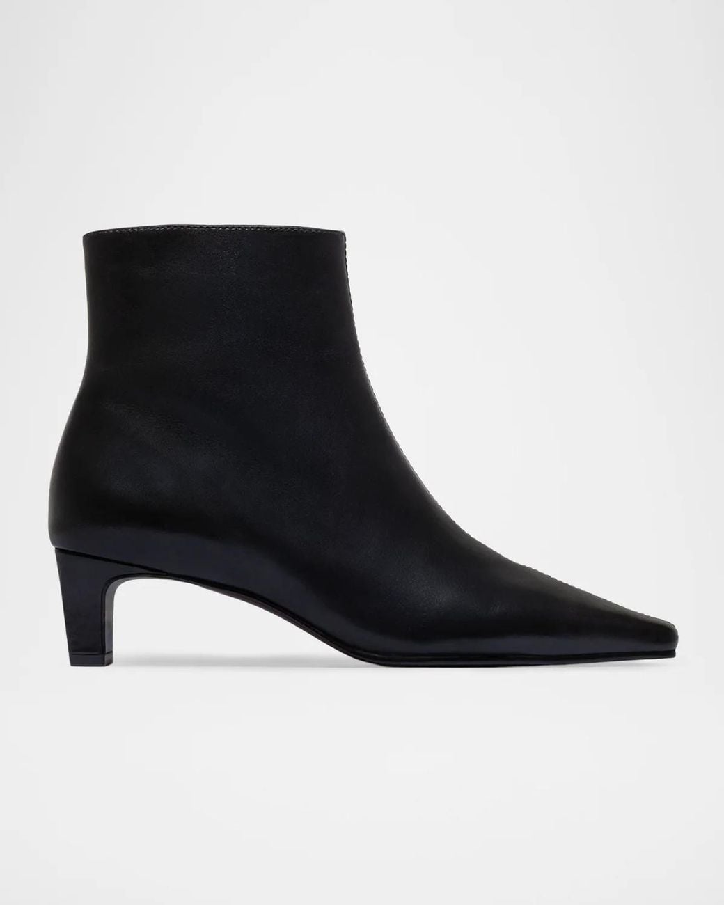 Bernardo Black 50Mm Everett Leather Ankle Booties