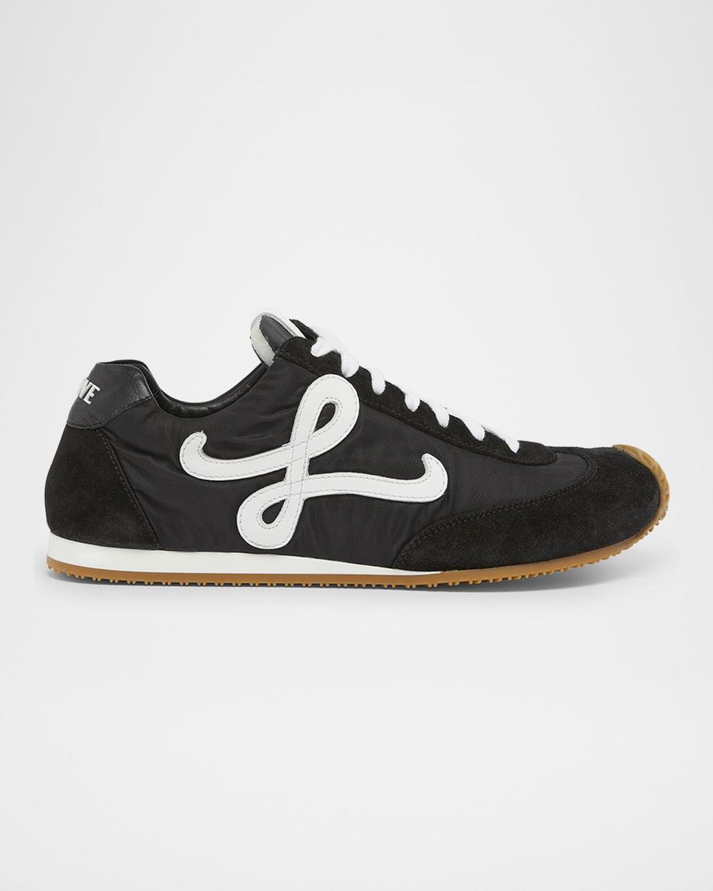 Loewe Black Flow Runner Suede And Leather Sneakers
