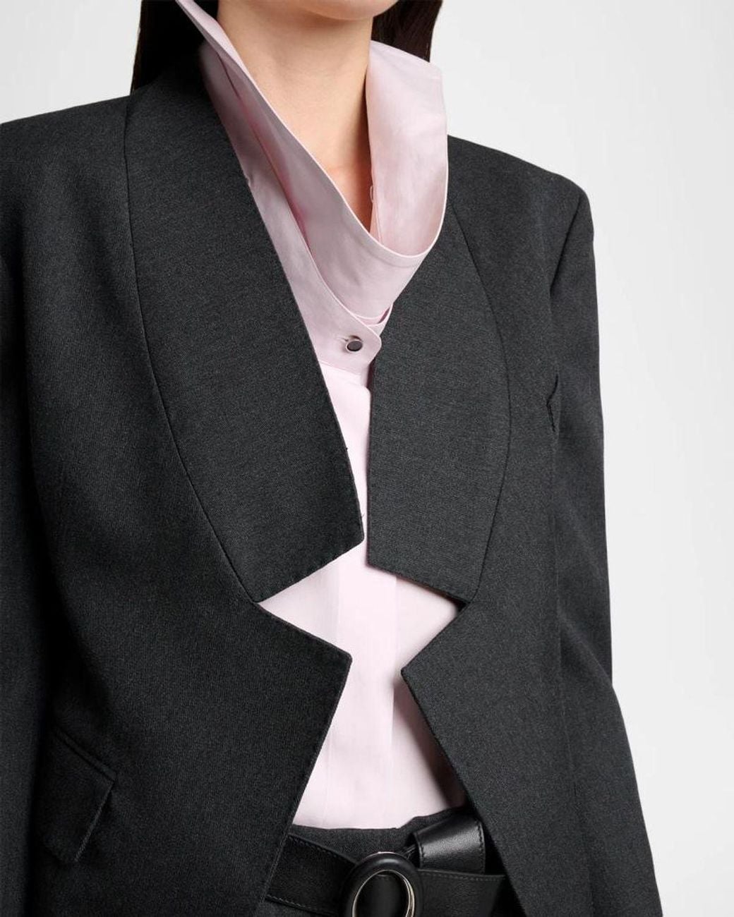 Givenchy Black Reverse Lapel Wool Jacket