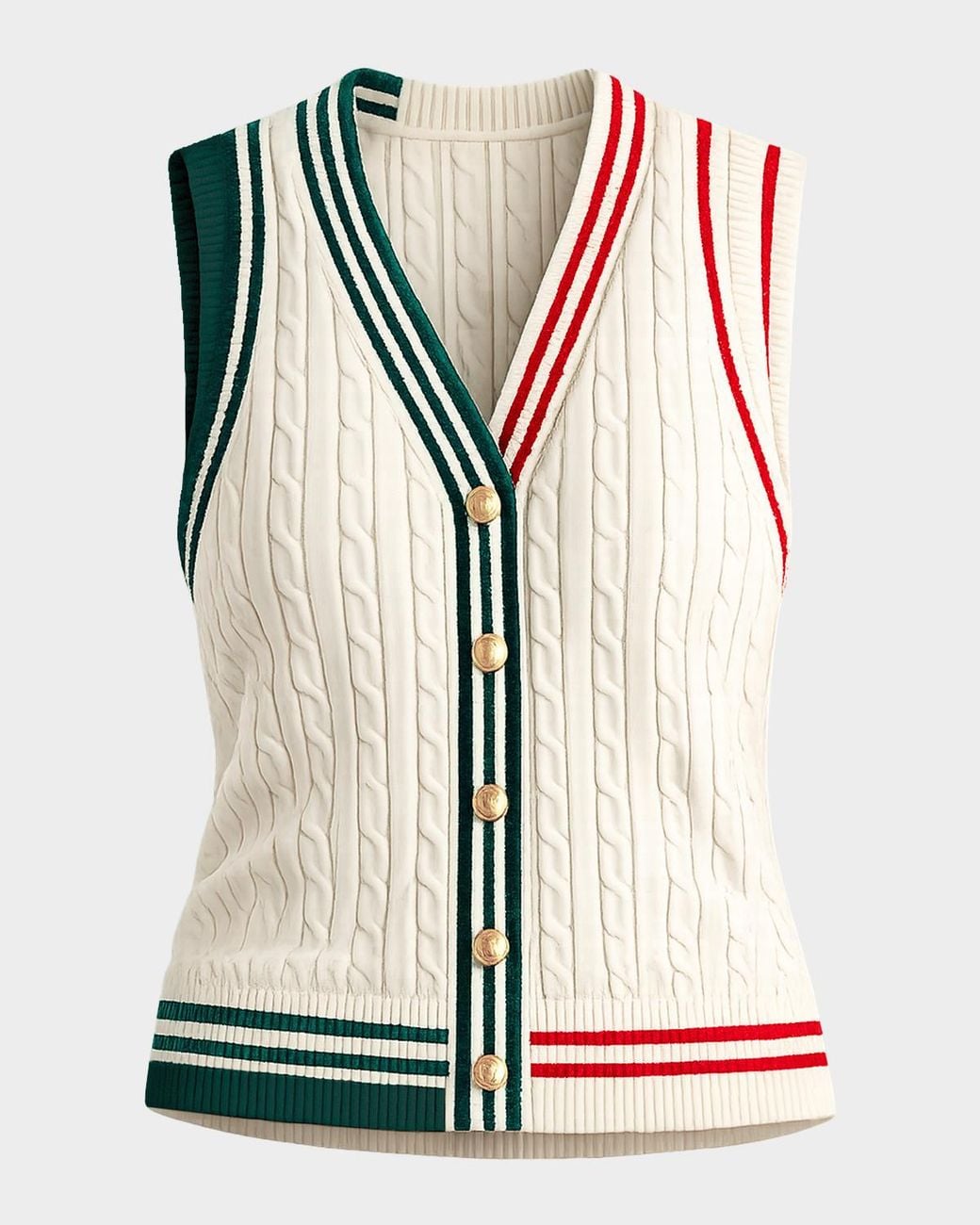 SER.O.YA Multicolor Pearson Cable-Knit Vest