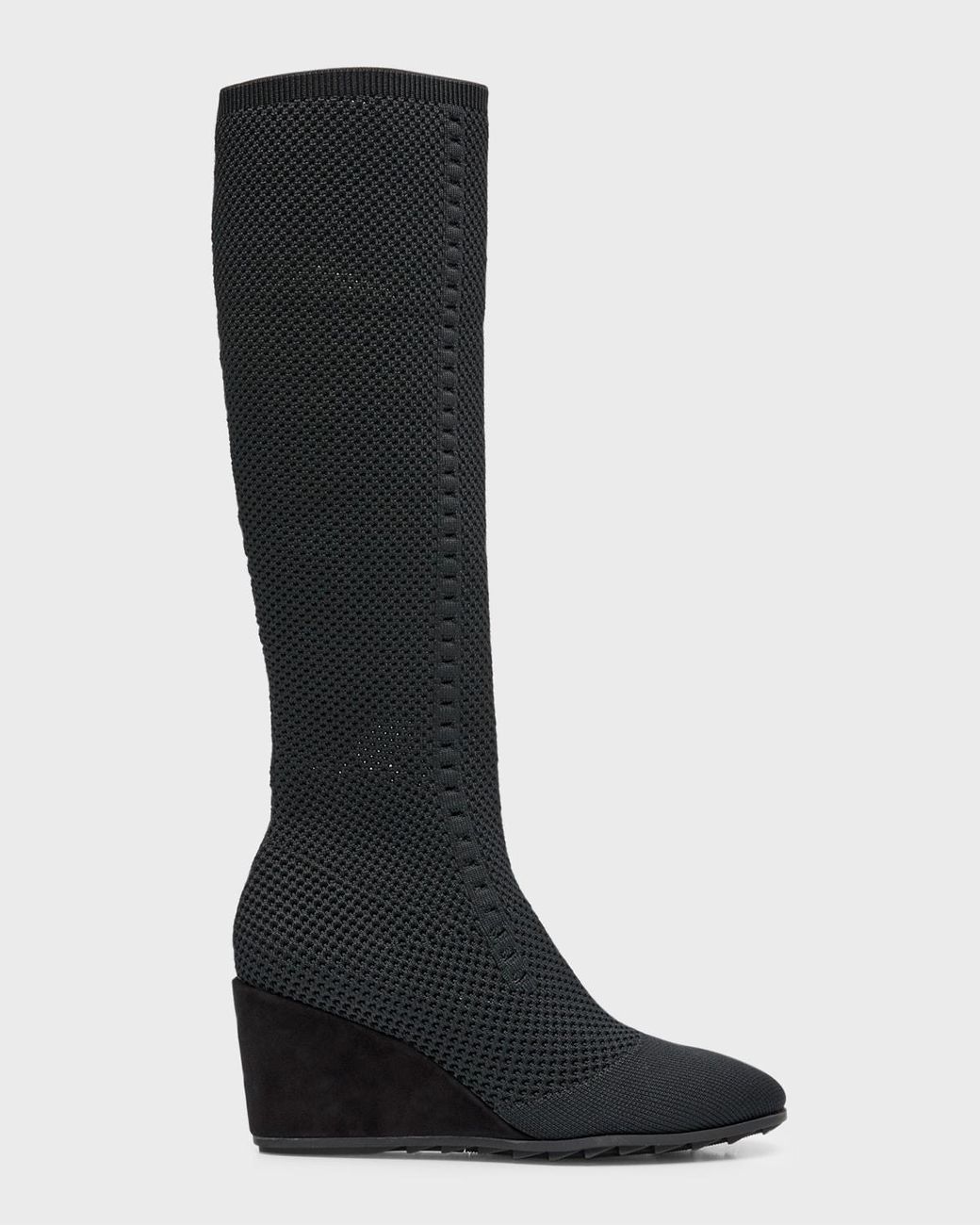 Eileen Fisher Kasana Leather Knee-high Boots in Black | Lyst
