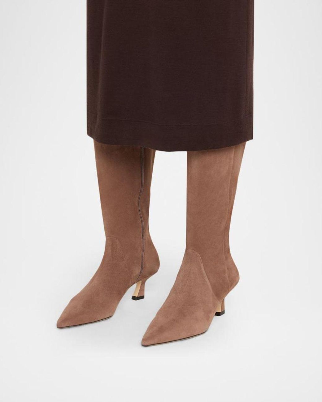 Stuart Weitzman Brown 50Mm Vinnie Suede Knee-High Boots