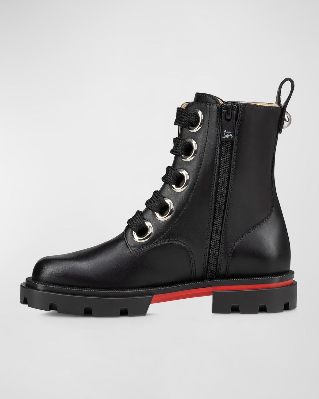 Christian louboutin lace up cheap boots