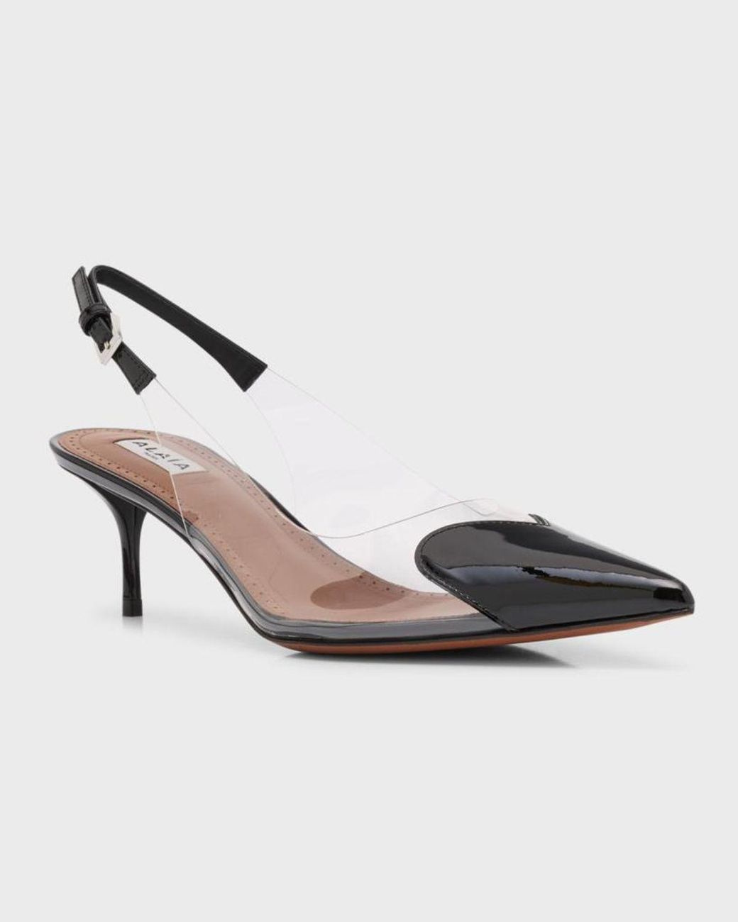 Alaïa Metallic Heart Mules