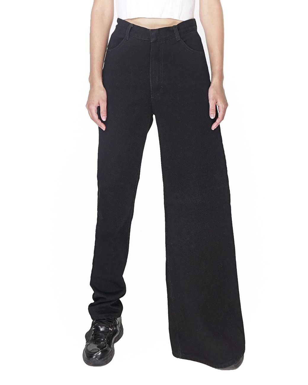 ksenia schnaider asymmetrical jeans