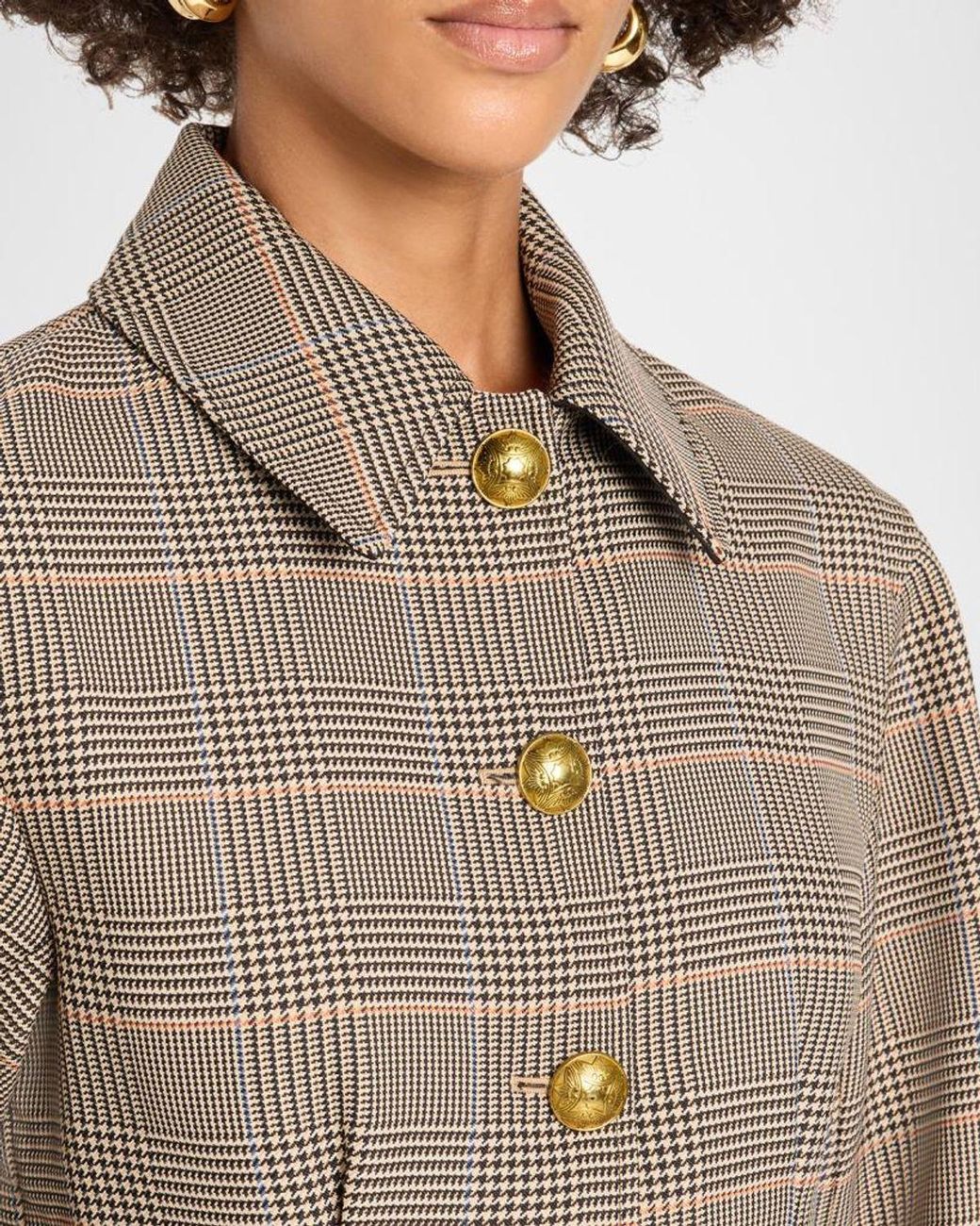 Veronica Beard Brown Severine Plaid Jacket