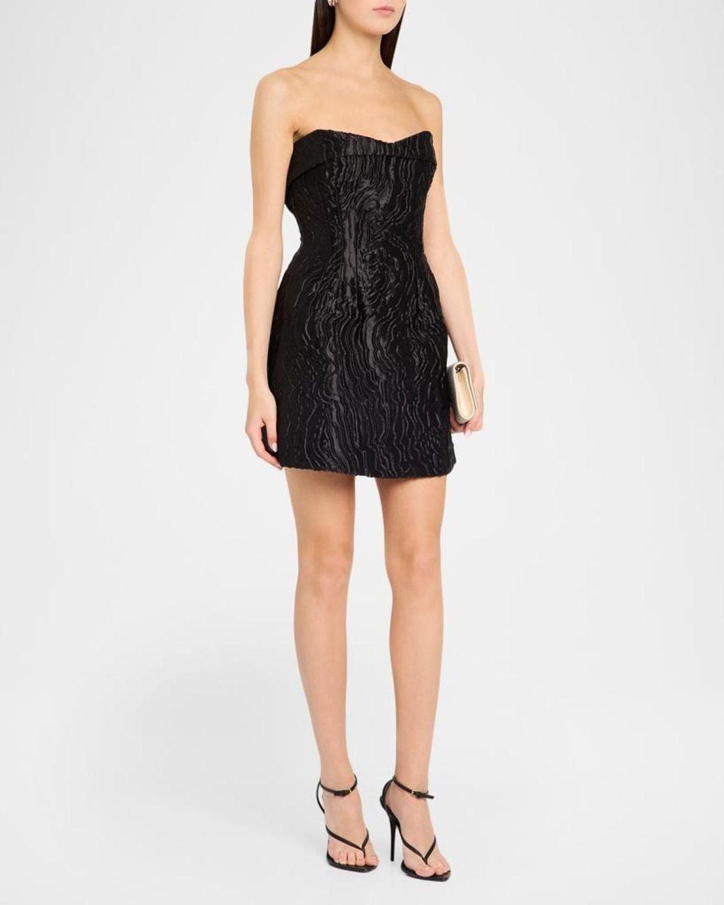 Jonathan Simkhai Black Darcie Strapless Mini Dress