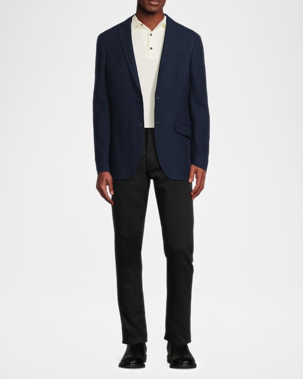 Etro Blue Apos;S Basic Textured Blazer for men