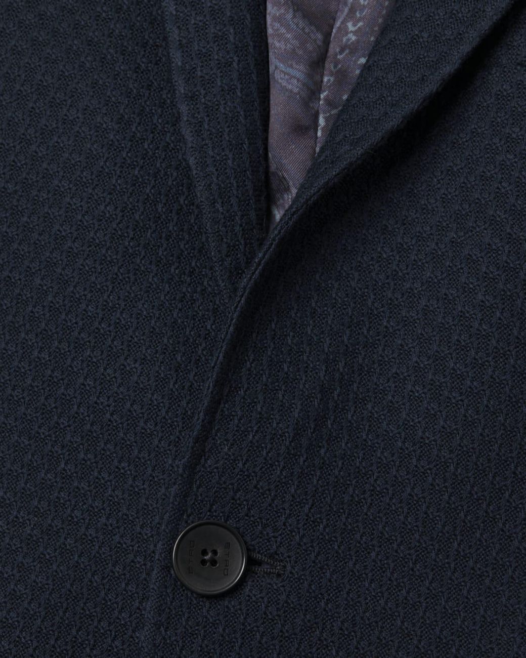 Etro Blue Apos;S Basic Textured Blazer for men