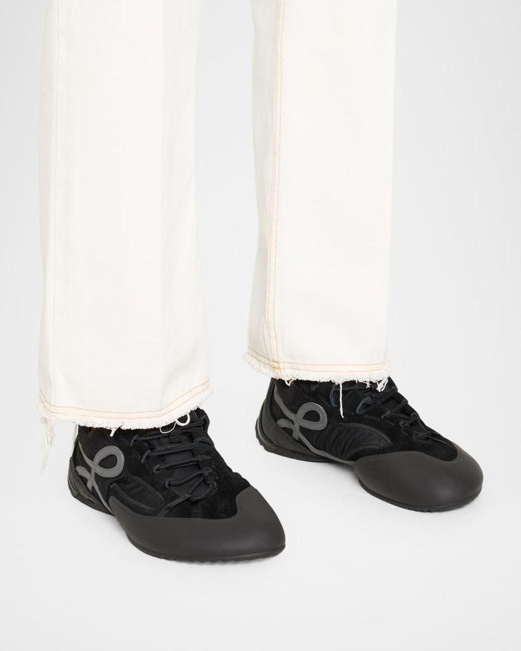 Loewe Black Grip Nylon Sneakers for men
