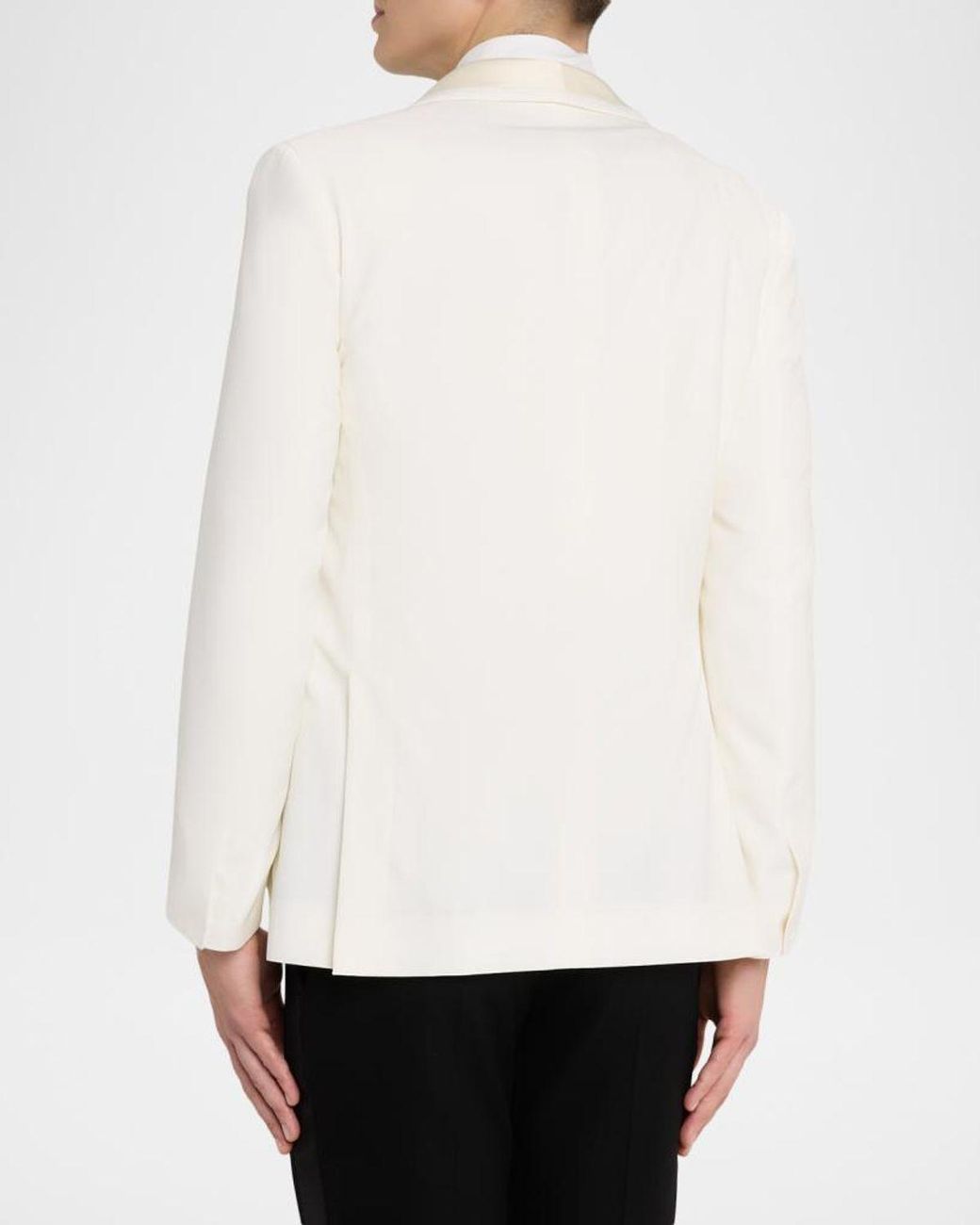 Brioni White Apos;S Trevi Single-Breasted Wool Dinner Jacket for men