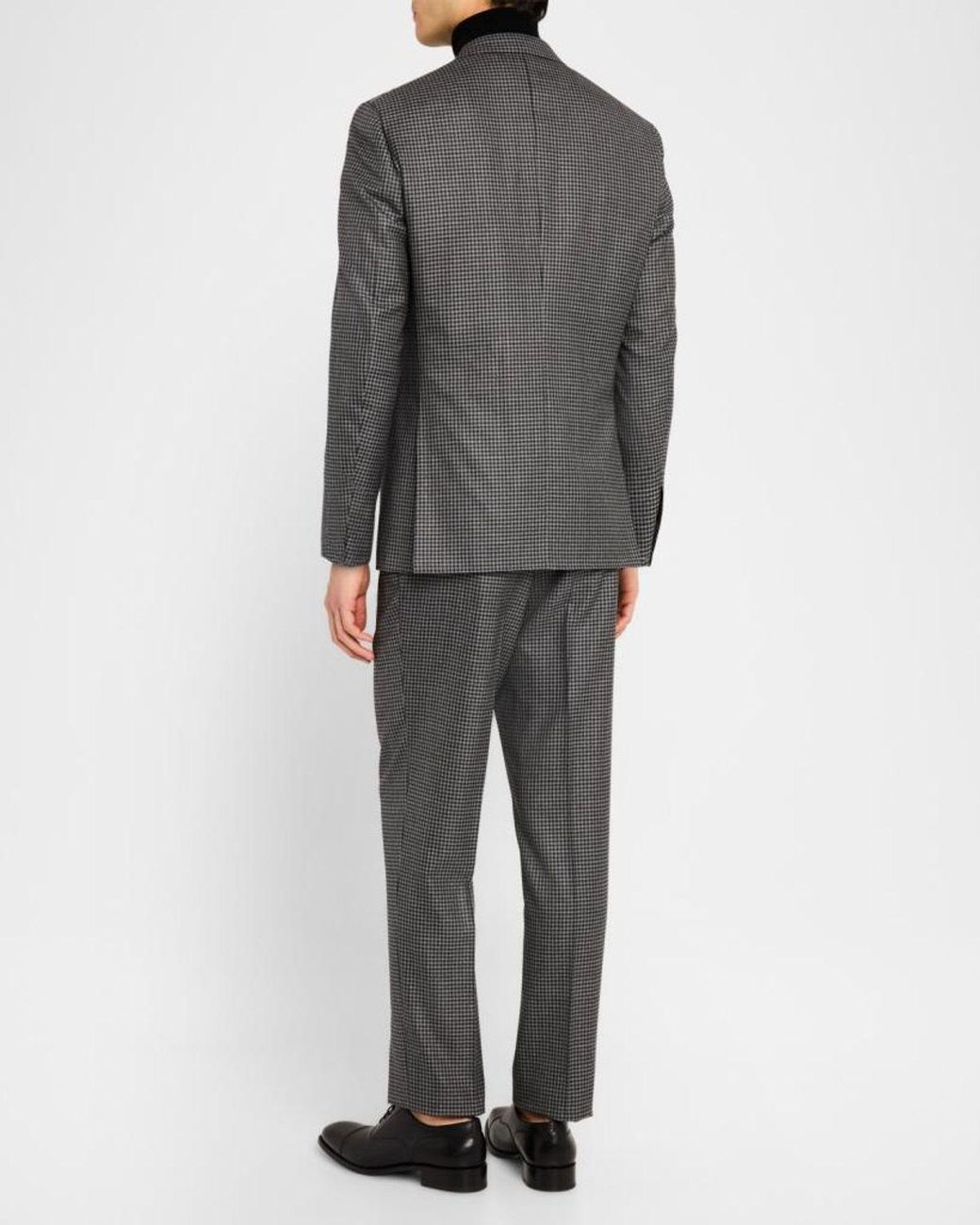 Brioni Gray Apos;S Wool Check Suit for men