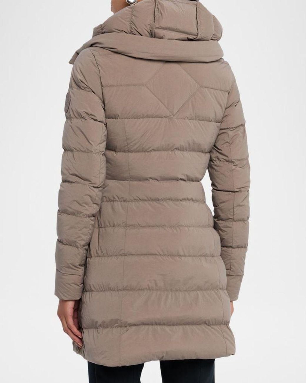 Canada Goose Brown Clair Down Hooded Coat
