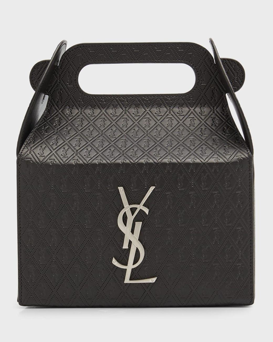 Saint Laurent Ysl Lunch Box Tote Bag in Black for Men Lyst