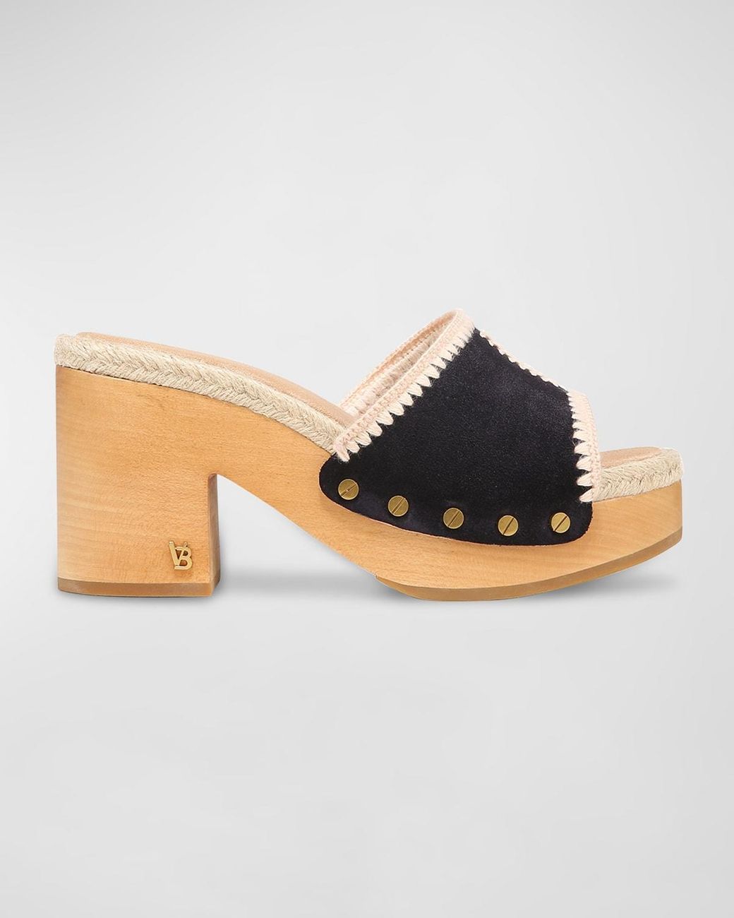 Veronica Beard Hannalee Suede Espadrille Clog Sandals | Lyst