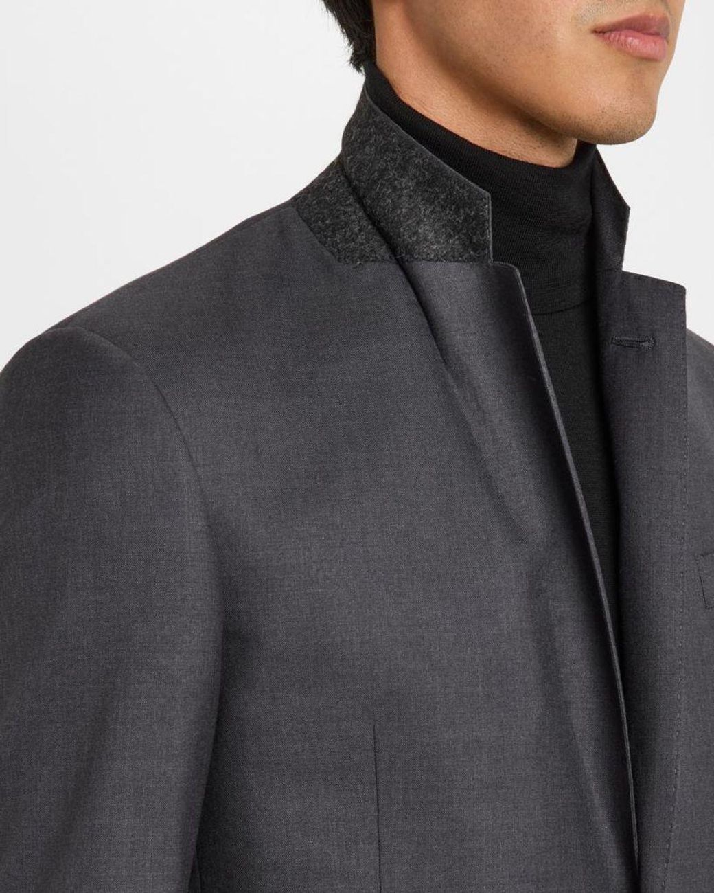 Giorgio Armani Black Mne & Apos;S Basic Wool Two-Piece Suit for men