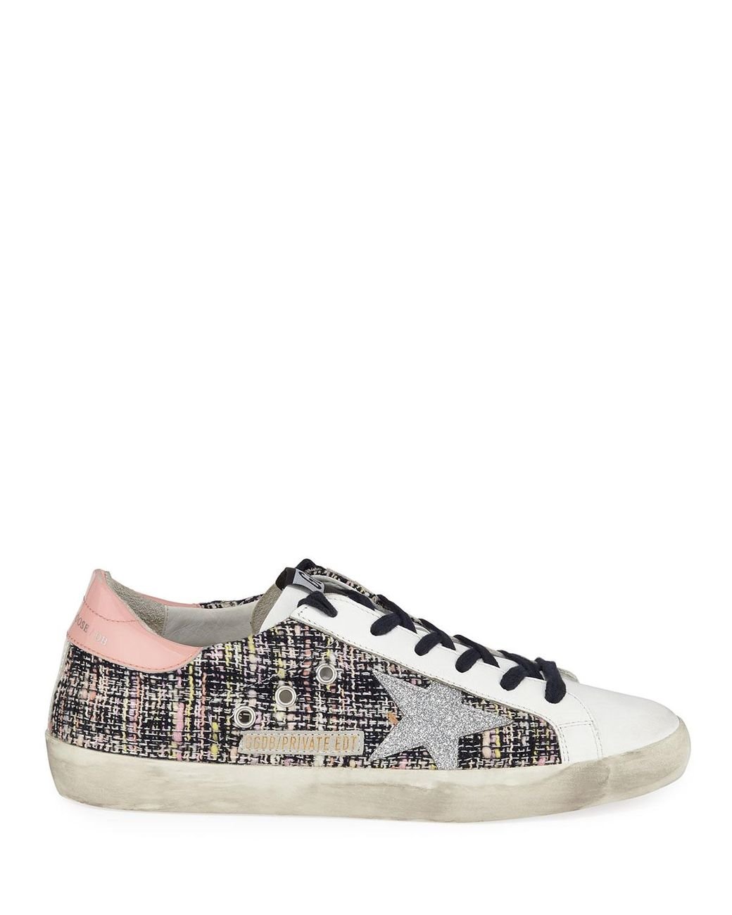 golden goose tweed sneakers