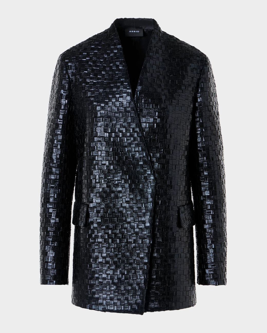 Akris Blue Kepler Techno Braided Jacket