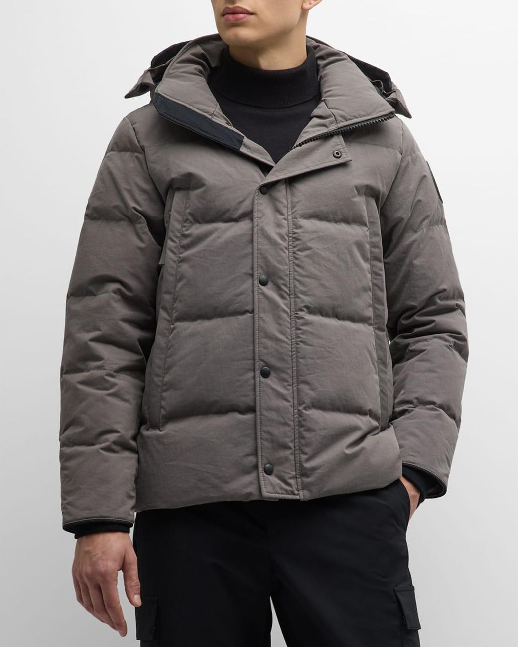 Canada Goose Coated Wyndham Black Label Parka in Gray for Men Lyst