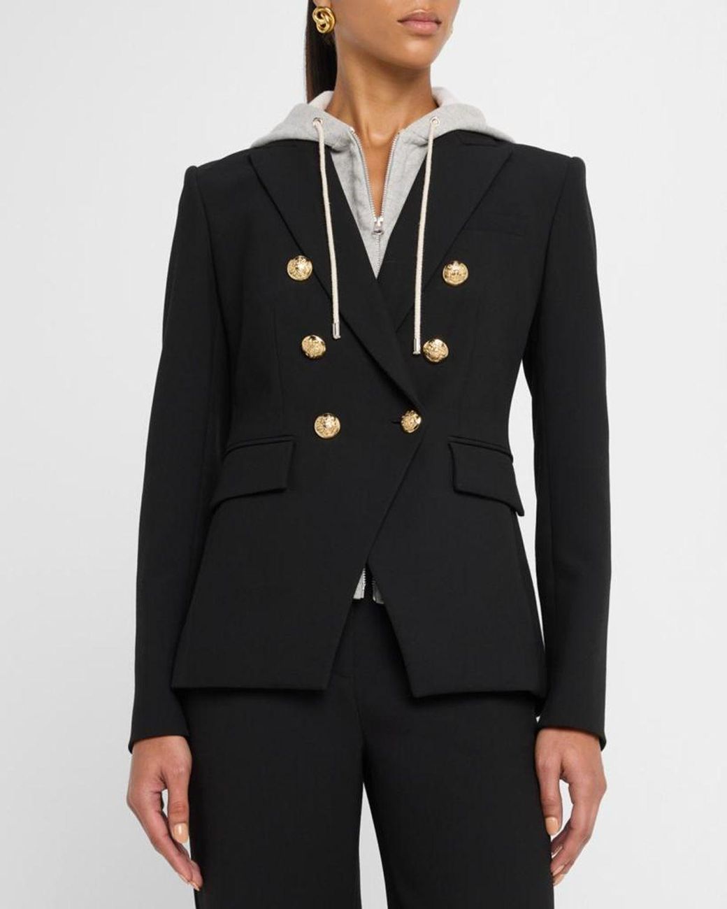 Veronica Beard Black Miller Dickey Jacket