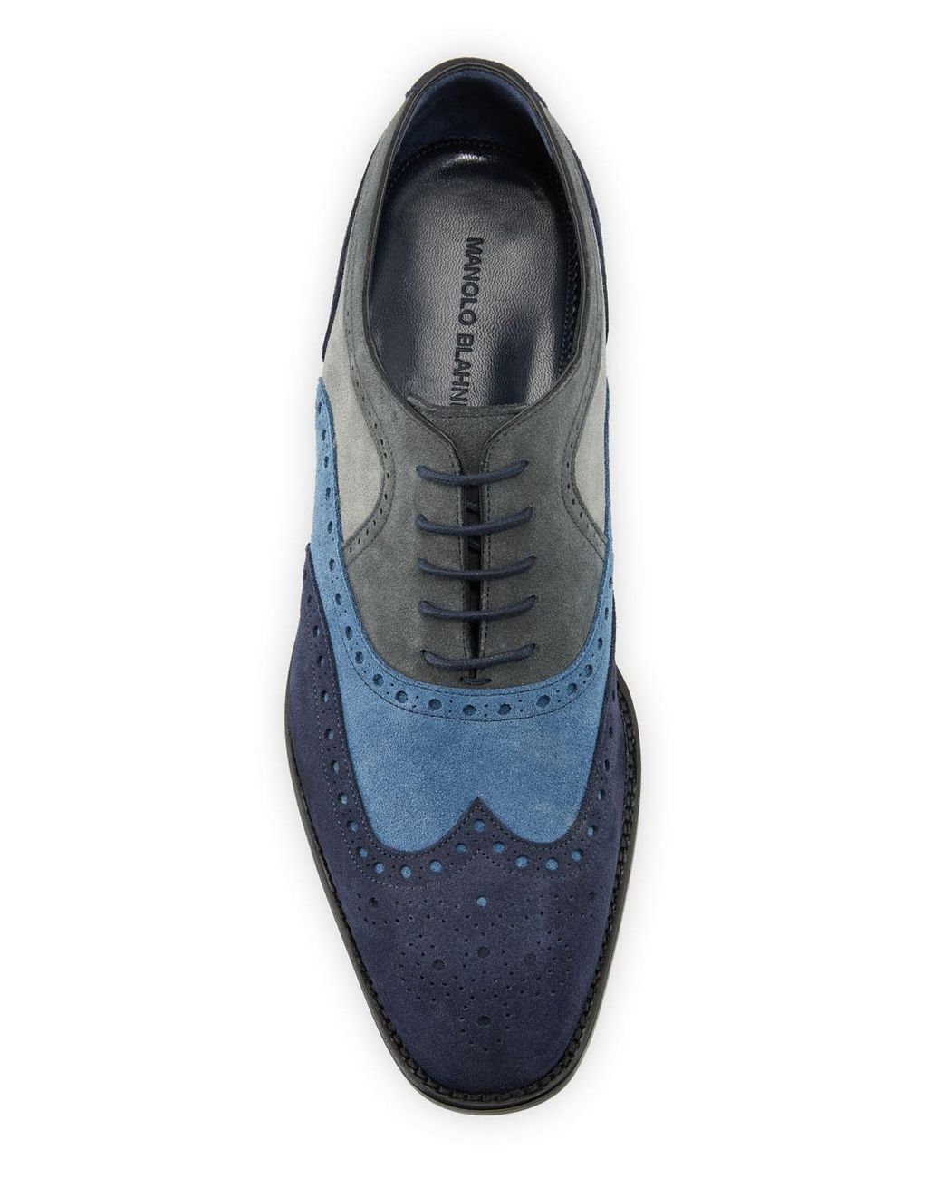 color block oxford shoes