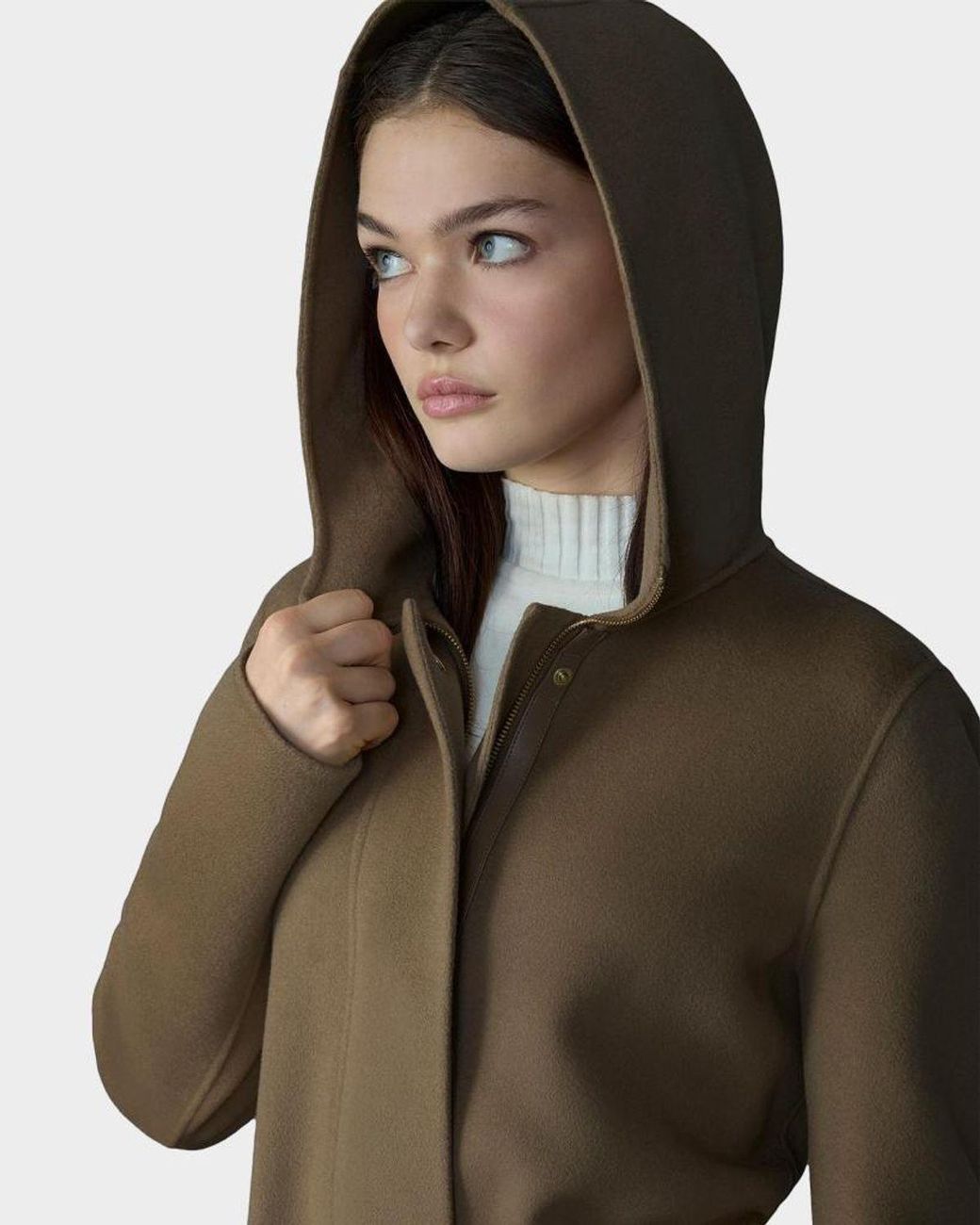 Mackage Natural Blithe Handmade Wool Coat