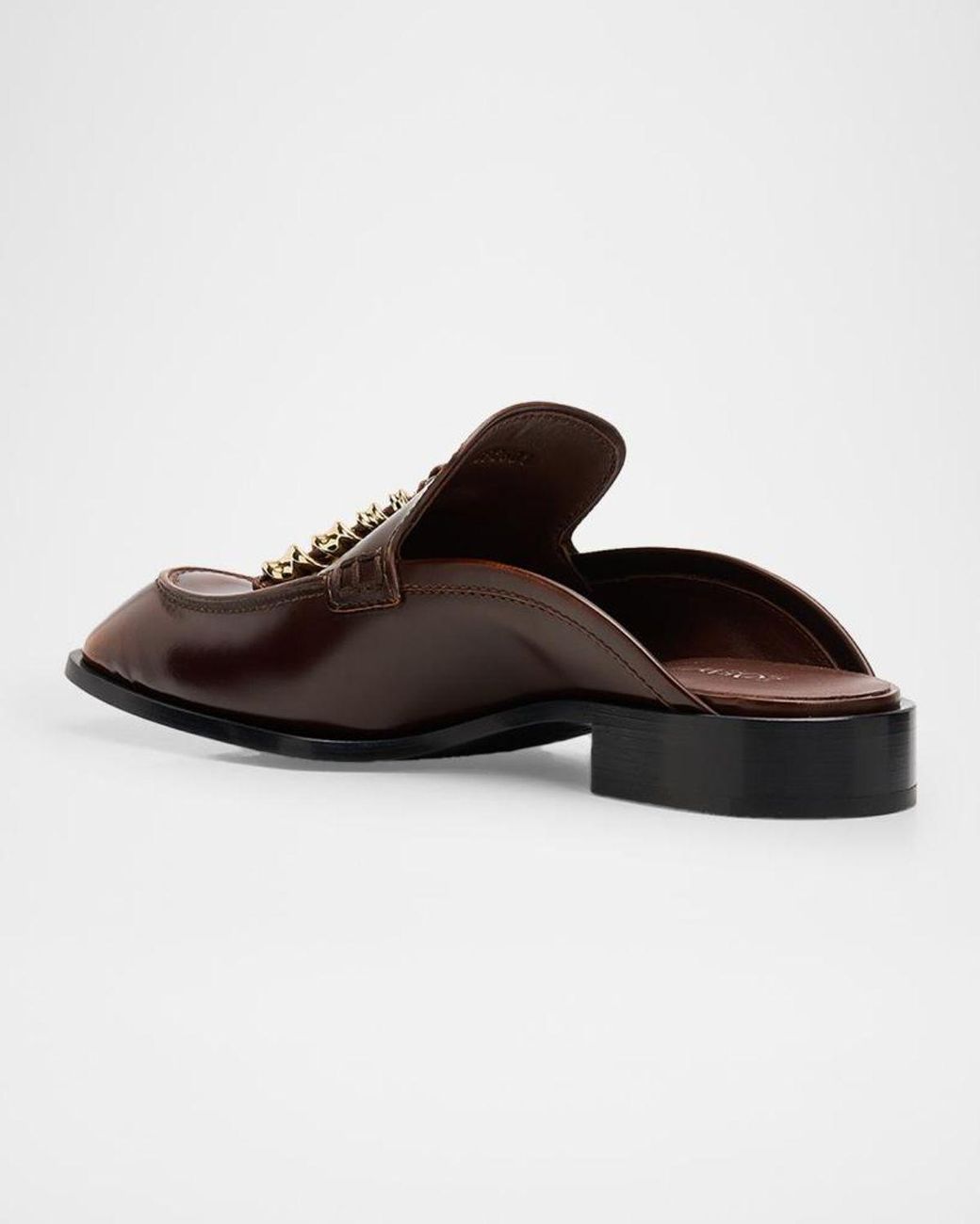 Loewe Brown Edge Leather Loafer Mules