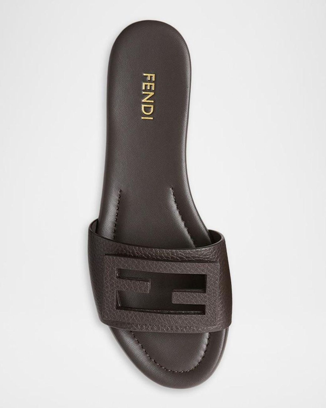 Fendi Multicolor Ff Leather Flat Sandals