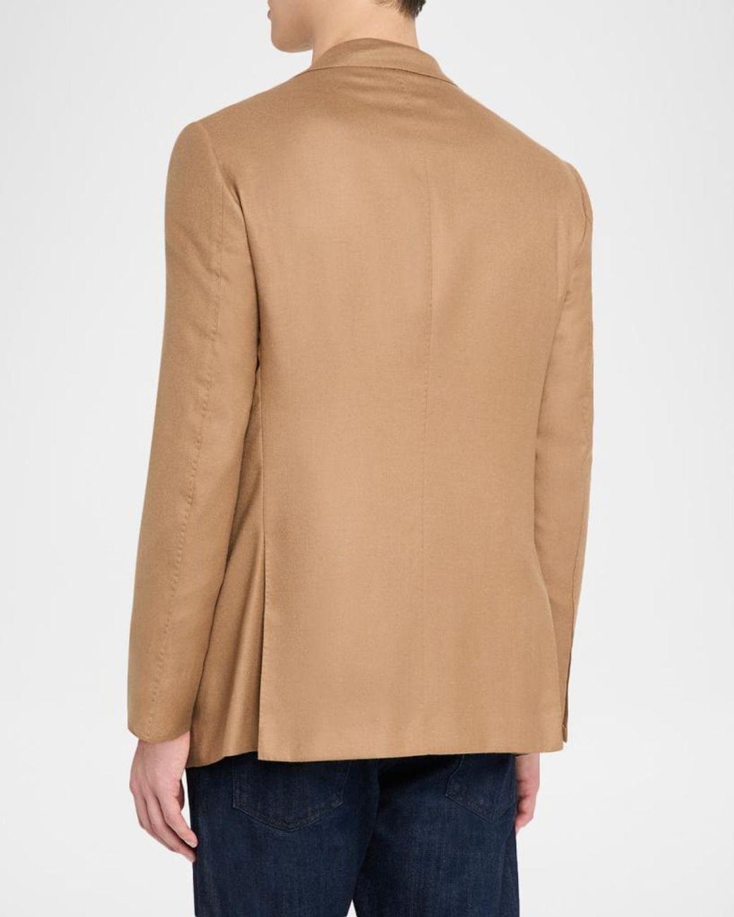Kiton Natural Apos;S Soft Cashmere Single-Breasted Blazer for men