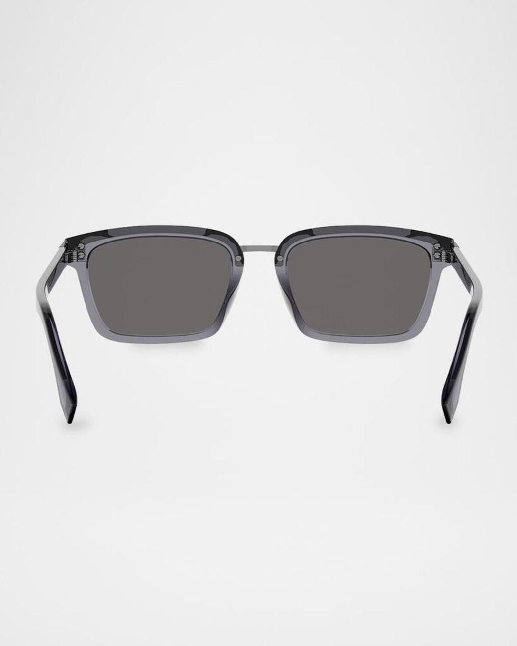 Fendi Gray Apos;S Sky Rectangular Acetate Sunglasses for men