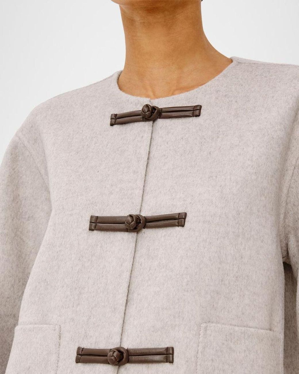 Rails Natural Deidre Drop Shoulder Wool-Blend Jacket
