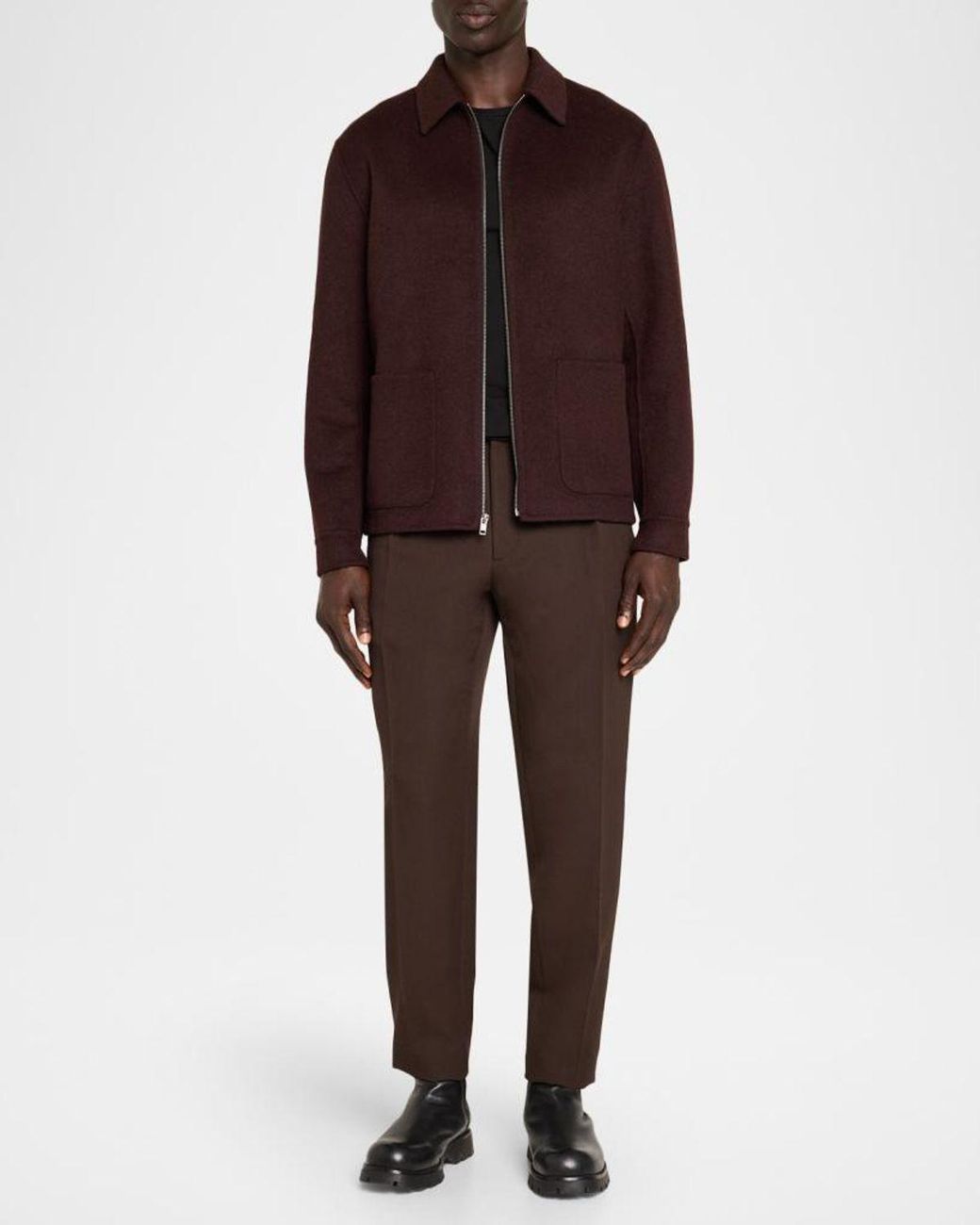 Vince Purple Apos;S Splittable Wool Blend Full-Zip Jacket for men