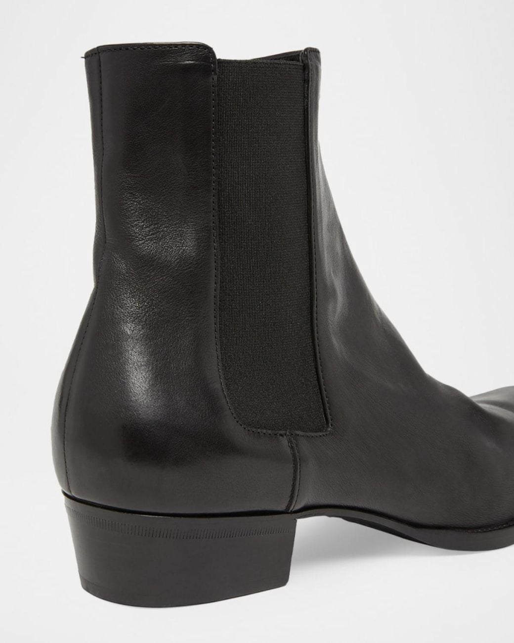 Saint Laurent Black Apos;S Stanton Leather Chelsea Boots for men