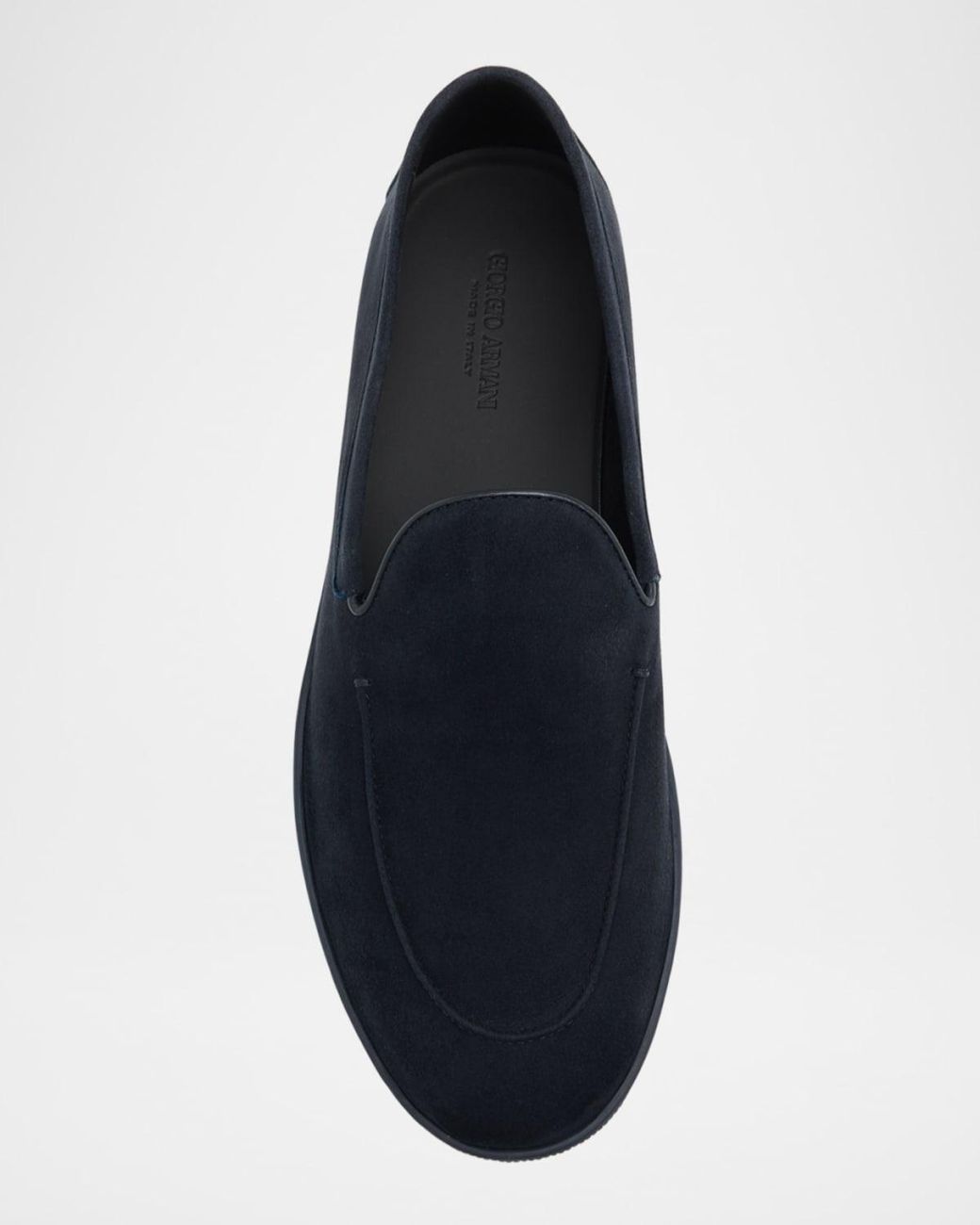 Giorgio Armani Blue Apos;S Suede Sneaker Loafers for men