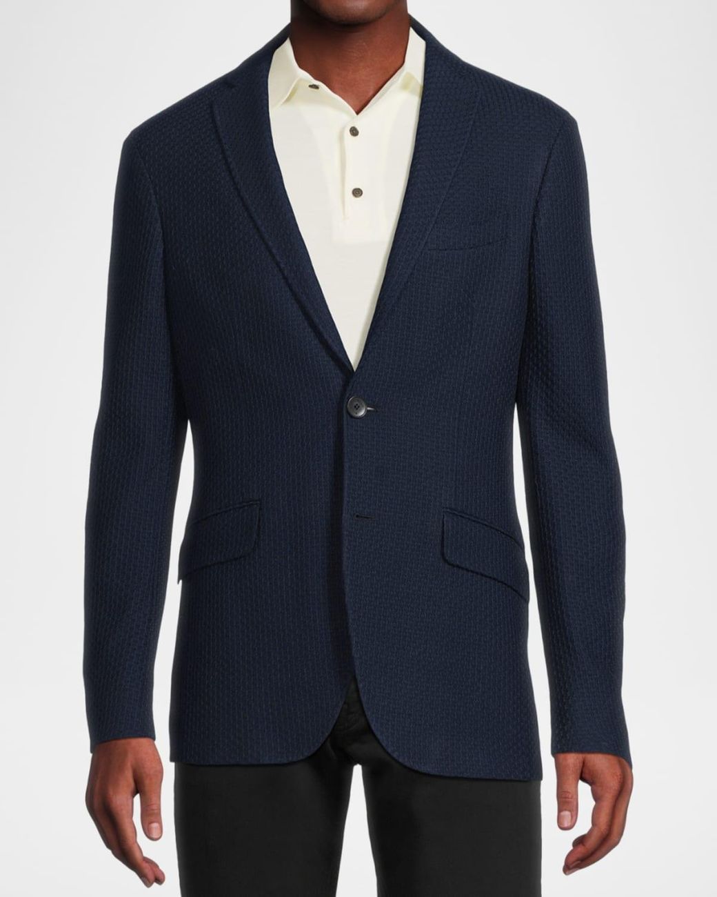 Etro Blue Apos;S Basic Textured Blazer for men