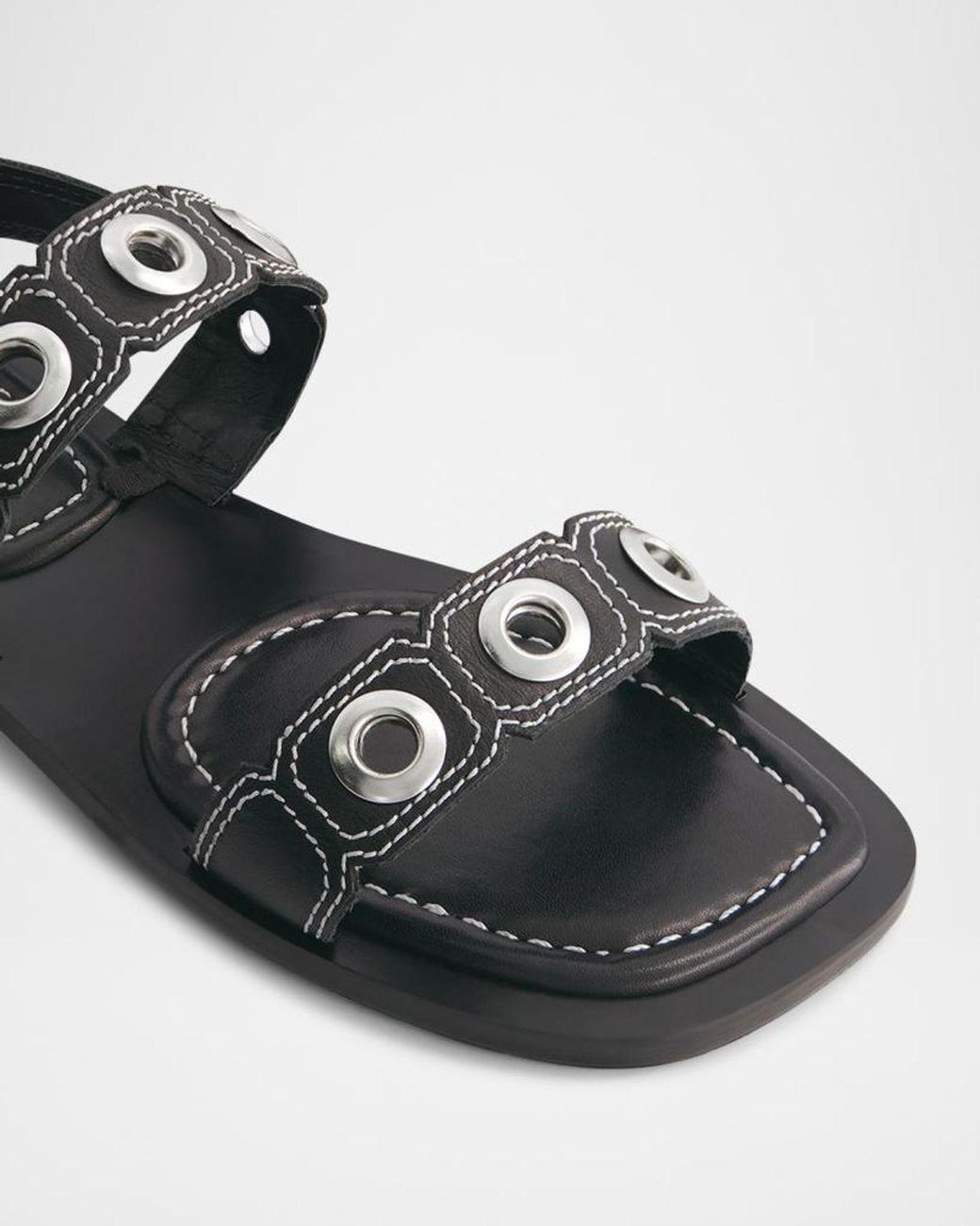 Bernardo Multicolor Acro Leather Flat Slingback Sandals