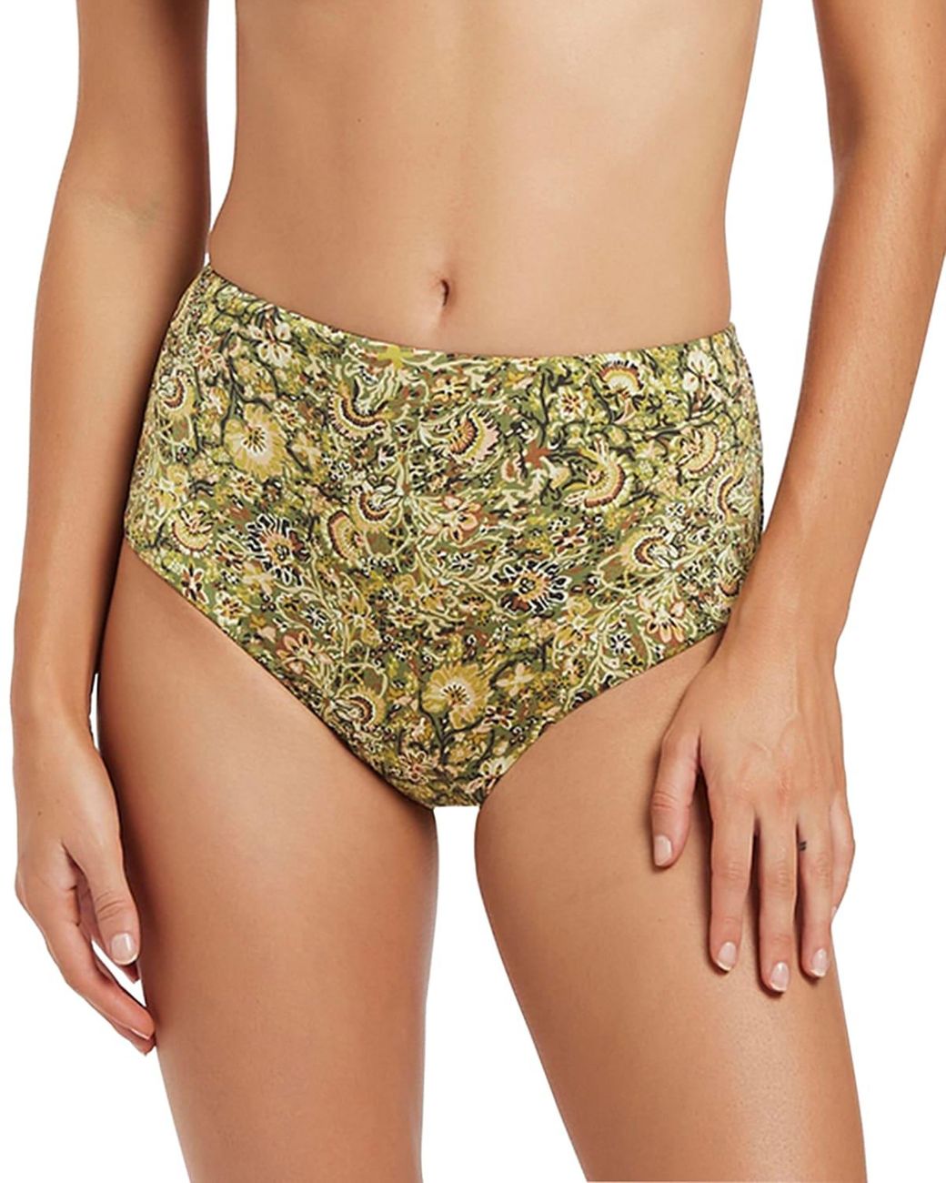 JETS Australia Majorelle High-waist Bikini Bottoms in Green | Lyst