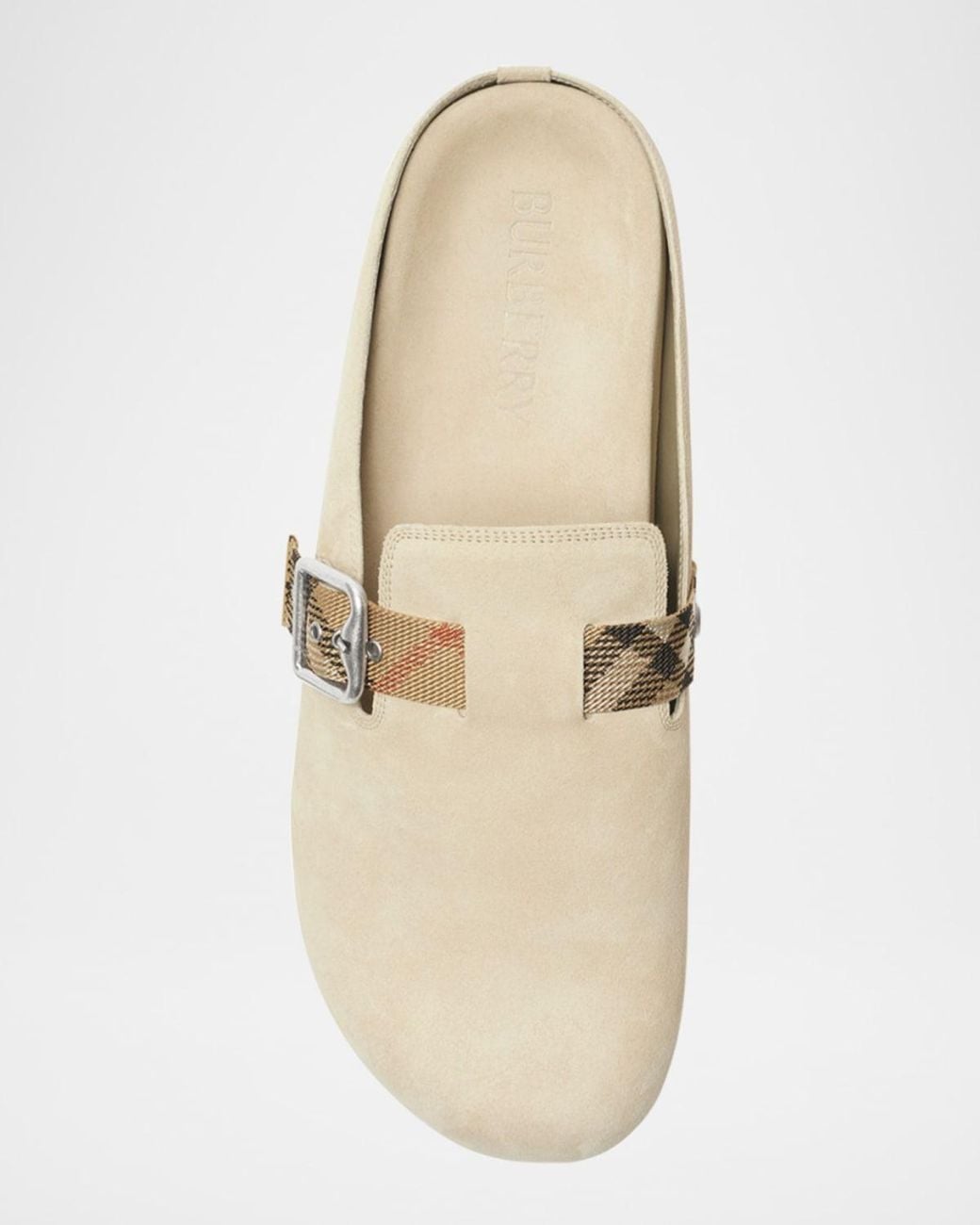 Burberry White Apos;S Urchin Suede Clogs for men