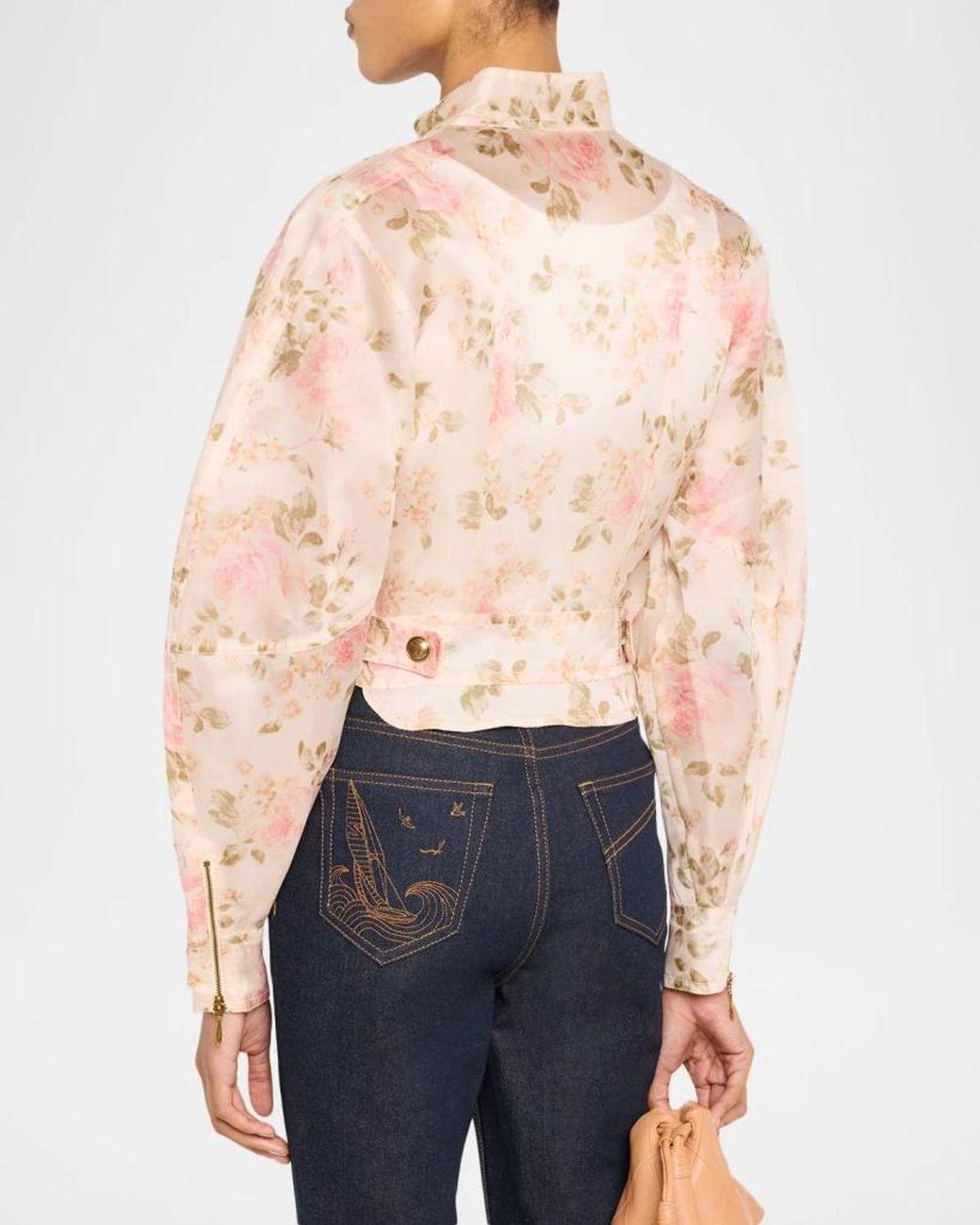 Zimmermann Natural Clash Biker Jacket