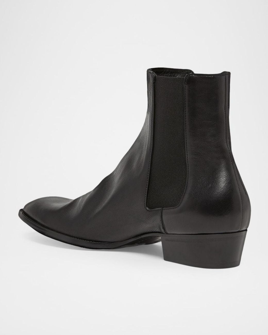 Saint Laurent Black Apos;S Stanton Leather Chelsea Boots for men
