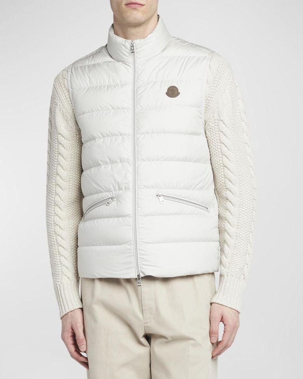 Moncler White Apos;S Treompan Down Puffer Vest for men