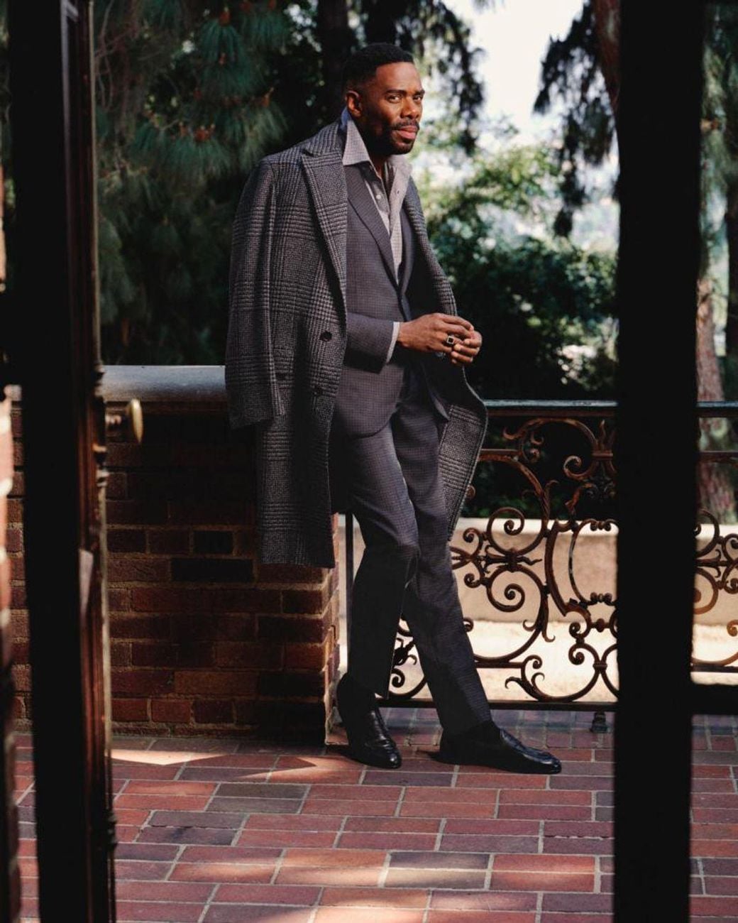 Brioni Black Apos;S Wool Houndstooth Suit for men
