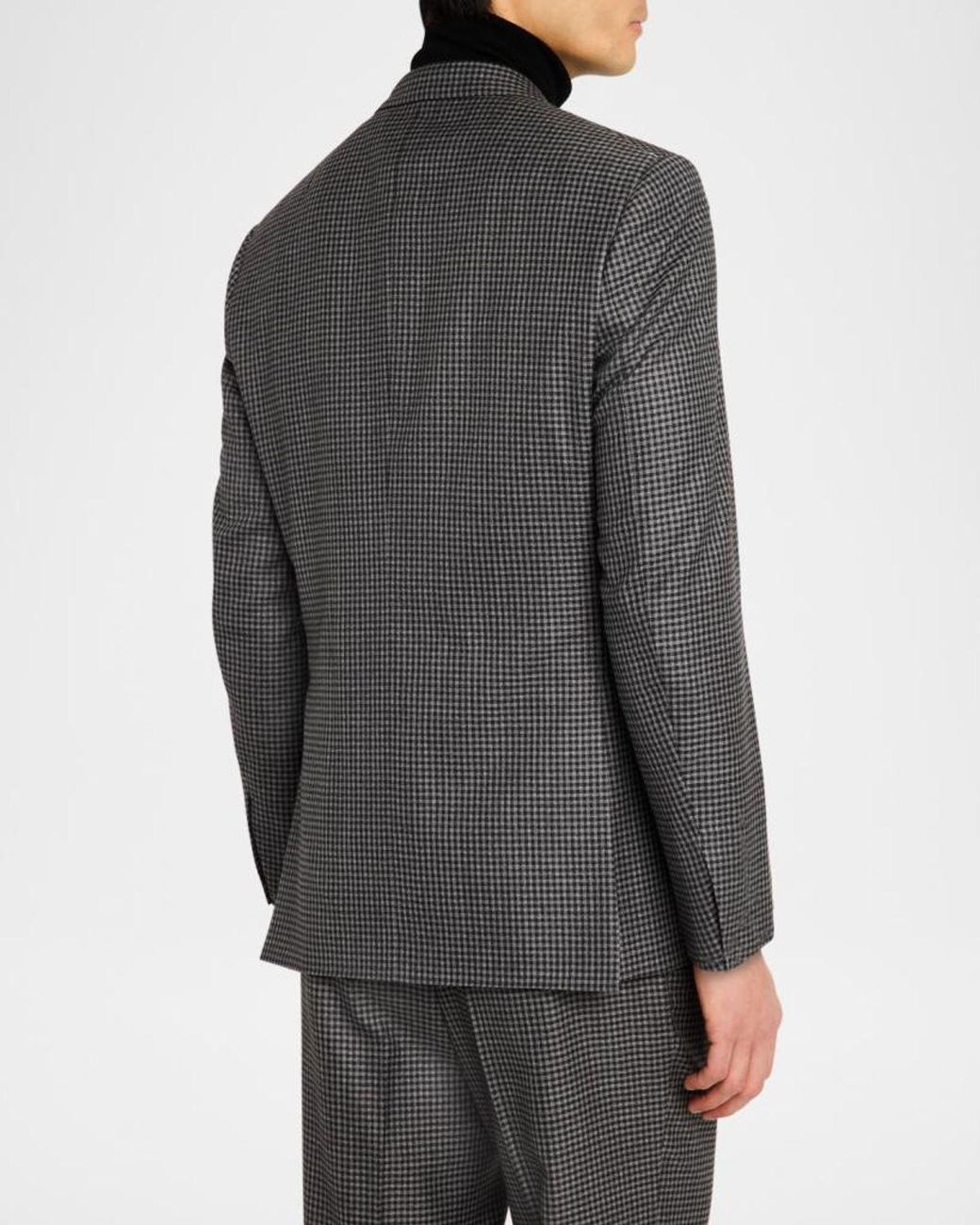 Brioni Gray Apos;S Wool Check Suit for men