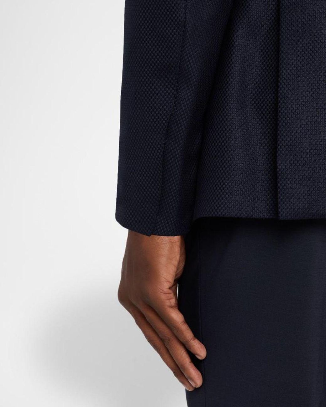 Brioni Blue Apos;S Wool Hopsack Single-Breasted Blazer for men