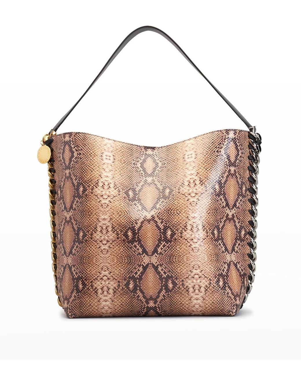 Stella McCartney Alter Snake-print Chain Tote Bag in Pink | Lyst