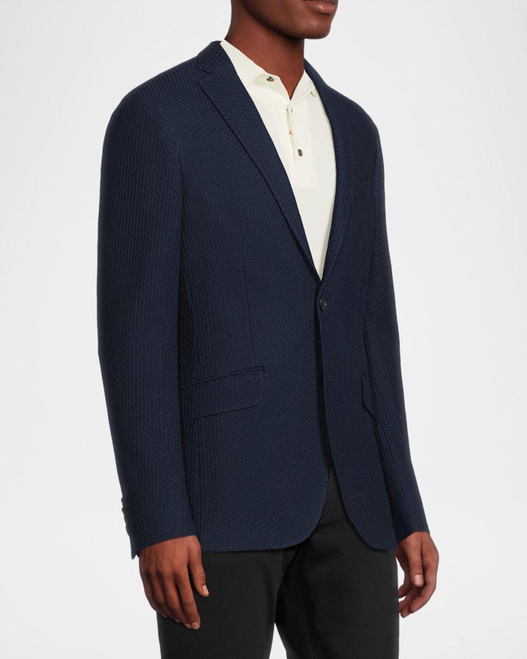 Etro Blue Apos;S Basic Textured Blazer for men