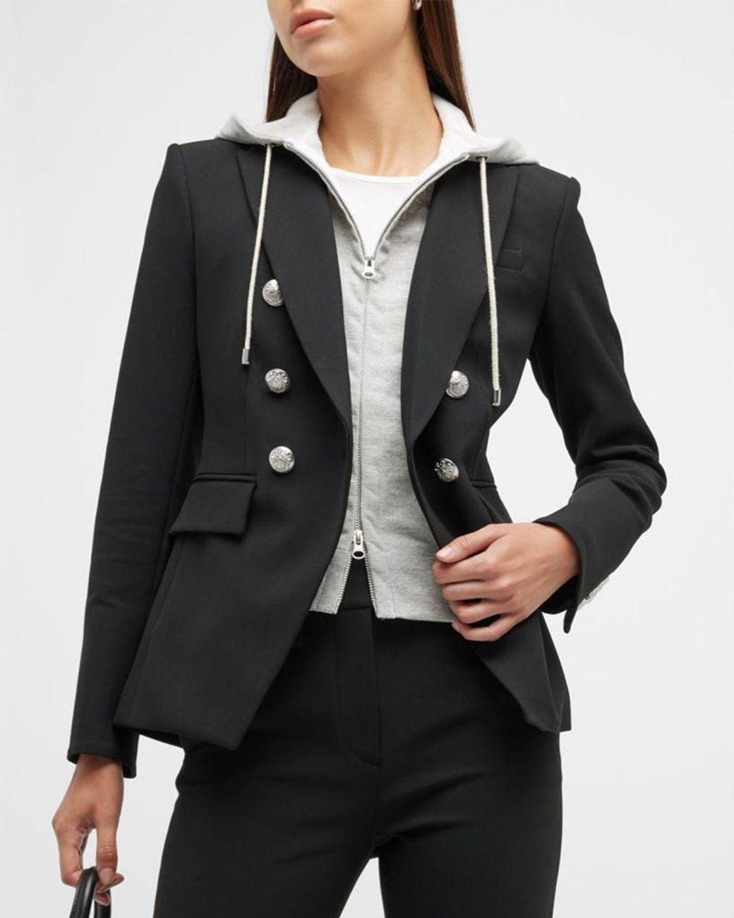Veronica Beard Black Miller Dickey Jacket