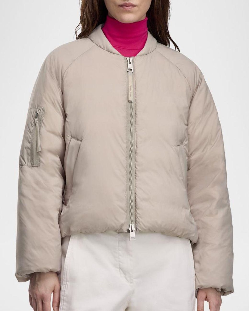Canada Goose Brown Elba Down Bomber Jacket