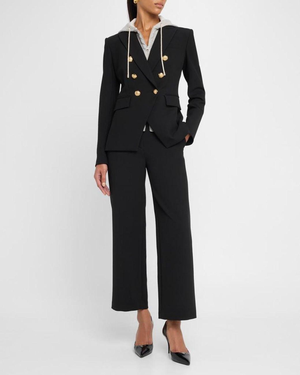 Veronica Beard Black Miller Dickey Jacket